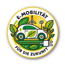 Aufkleber E-Mobilität Auto