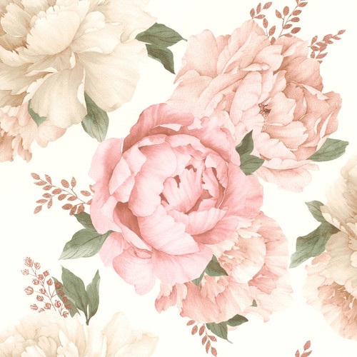 Rasch tapete blumen - tapete, rosa