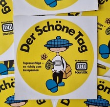 14 x Vintage Aufkleber / Sticker - DB - Der Schöne Tag - um 1980/85