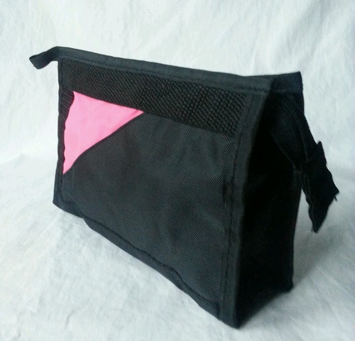 Kosmetiktasche schwarz pink - kosmetiktasche,, schwarz/pink