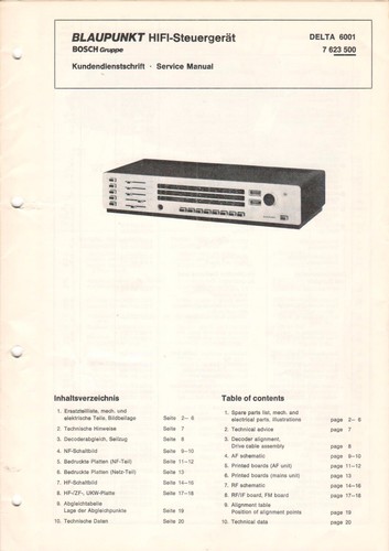 Blaupunkt delta 6001 - delta,