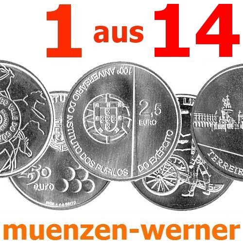 Sondermünzen portugal 5 - sondermünzen, 2,5