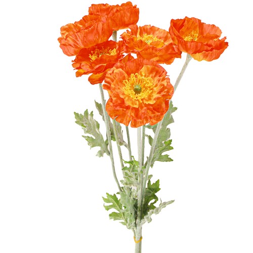 Künstliche mohnblumen orange - künstliche,