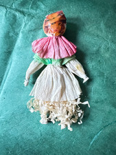 Christbaumschmuck Papier Oblatte Weihnachtsschmuck Krepp Figur Blumenkind Kind