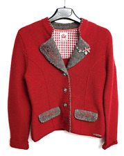 SPIETH & WENSKY TRACHTEN JACKE STRICKJACKE DAMENBLAZER OKTOBERFEST M ROT WIE NEU