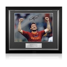 AS Roma-Foto, signiert von