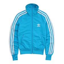 Adidas Vintage Firebird Jacke Blau Bunt Trefoil Back Print