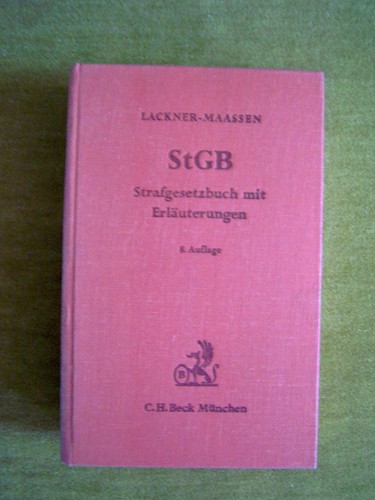 Strafgesetzbuch mit - "strafgesetzbuch,
