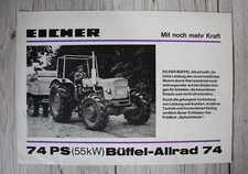 Eicher Original Prospekt für Traktoren 74PS Büffel-Allrad 74