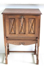 Beisteller Historismus Kommode Bar Antik Eiche Belgien um 1940