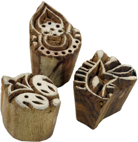 Indischer textilstempel holz - indischer,