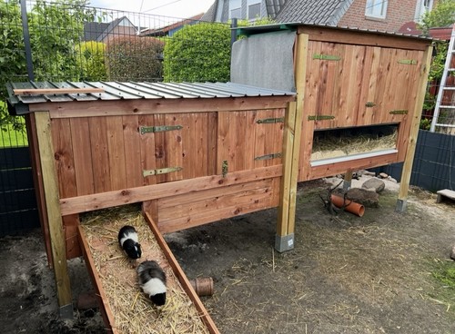 Kleintiergehege mit stall - kleintiergehege,