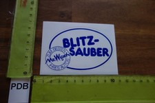 Alter Aufkleber Tankstelle Autopflege Autowäsche MR. WASH blitz-sauber