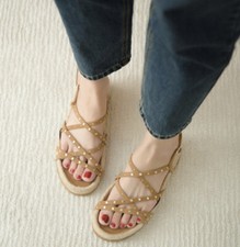 zara sandalen nieten Echtes