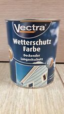 12€/L Vectra Wetterschutz Farbe 2,5L Holz-Wetter-Schutz-Tür-Farbe (A1276)