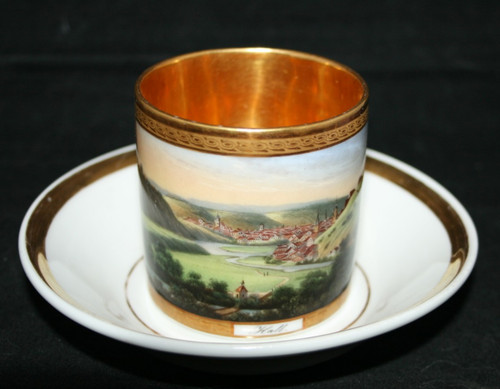 Biedermeier ansichtentasse - ansichtentasse, "