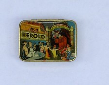 NADELDOSE Herold "Tanzklub" Fehldruck! -leer- Needle-tin, Grammophon, D327