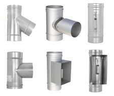 Edelstahlschornstein EW-FU