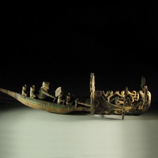 62616) Altes Boot wohl Duala Kamerun Afrika AFRIKANISCHE KUNST