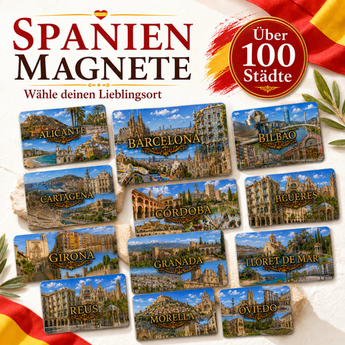 Spanien magnete städte - spanien,