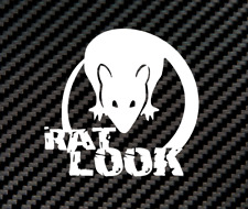 Aufkleber Rat look Ratte Oldschool Auto Sticker Tuning JDM Decal Oldtimer Bike 
