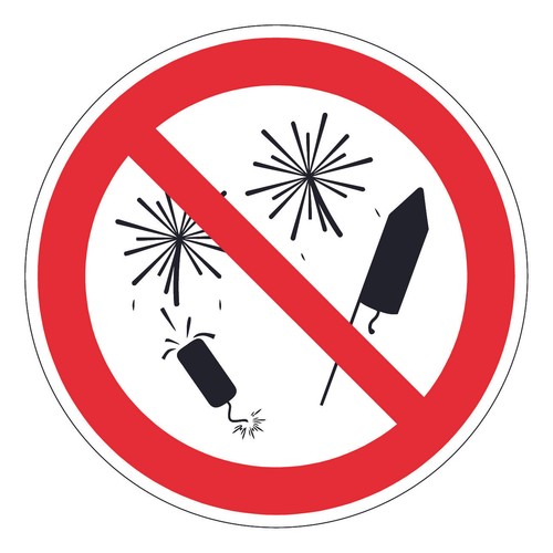 Aufkleber feuerwerk verbot - aufkleber,