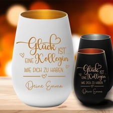 Windlicht Glück ist eine Kollegin wie dich zu haben - Geschenk Kollegen
