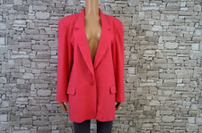 NORDSTROM DAMEN REINE WOLLE GEHROCK JACKETT JACKE ROSA XL