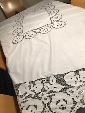 Tischdecke, Vintage, Weiß 