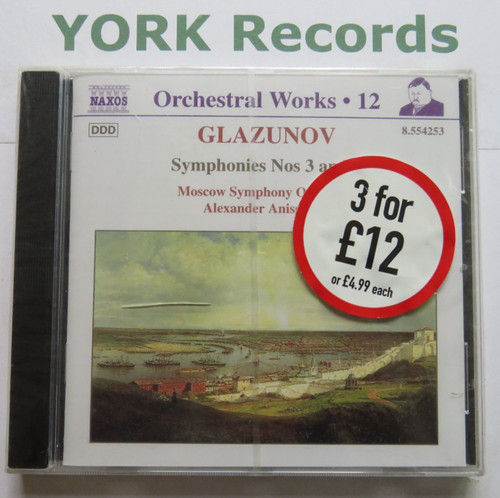 Glazunov symphonies nos - 3, &