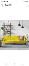 2-in-1 Tagesbett Schlafsofa Sofa Bett Bettsofa Gästebett Schlafcouch Samtstoff