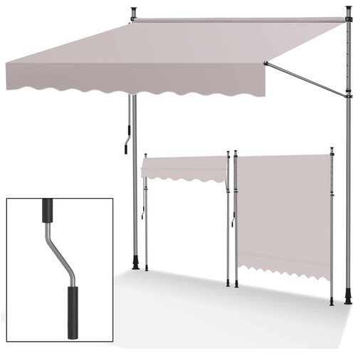 Klemmmarkise balkon 200cm - klemmmarkise,