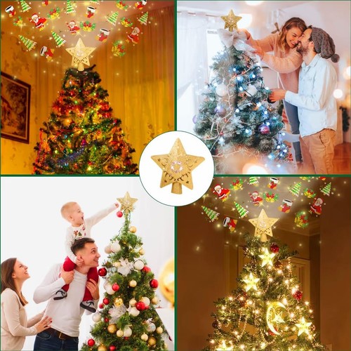 Led christbaumspitze stern mit - christbaumspitze,