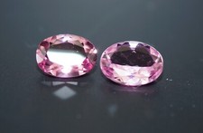 Paar - Pink Turmalin - oval -