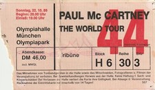 Paul Mc Cartney | Tour 1989 | München || Konzertkarte Concert Ticket
