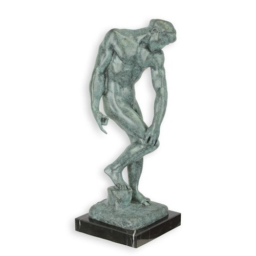 Bronzeskulptur nach rodin adam - bronzeskulptur,