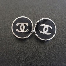 Echte CHANEL CC Logo Ohrringe