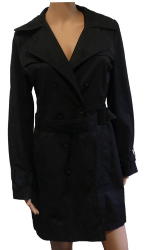 Schwarzer trenchcoat 38 - trenchcoat, gr.
