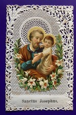 Spitzenbild Heiliger Josef