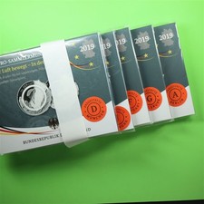 BRD 2019 5x 10 Euro ADFGJ Luft