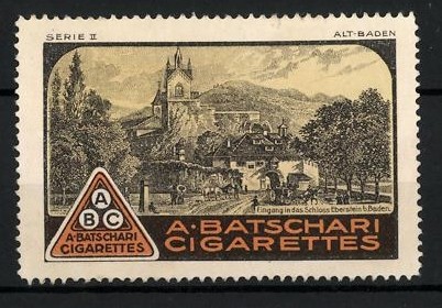 Reklamemarke baden a - reklamemarke,