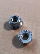 Sperrzahnmutter Flanschmutter M6, Bundmutter DIN 6923, Stahl Verzinkt  (950632)