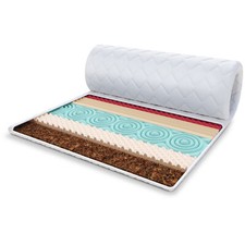 Topper 180x200 cm Matratzenauflage mit HR-Schaum 5 cm Schoner Kokosfaser H3 H4