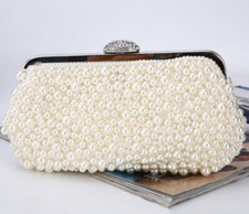 Perlen-Tasche Damen Umhängetasche Braut Hochzeit Abendtasche Abendtaschen Clutch
