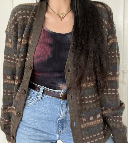 Vintage strickjacke pulli - vintage,