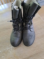 Rieker Damen Stiefelette Boots Größe 38 In Grau