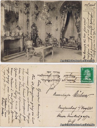Ansichtskarte potsdam schloß - ansichtskarte,