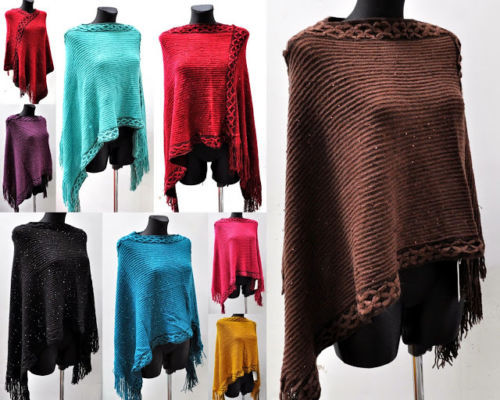 Damen poncho strick - damen,