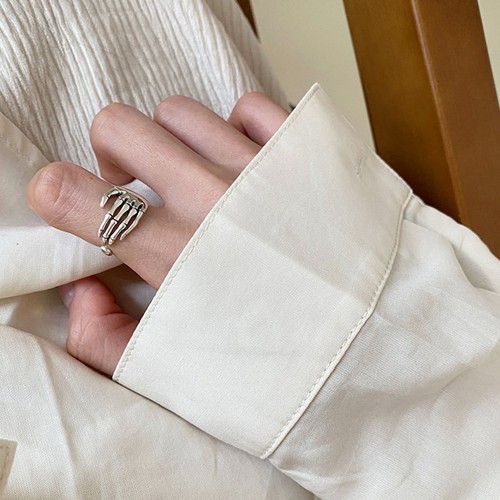 Handschmuck totenkopf ring - handschmuck,