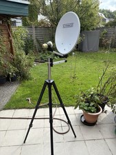 Camping SAT Anlage 38cm mit Stativ LNB und Sat Finder
